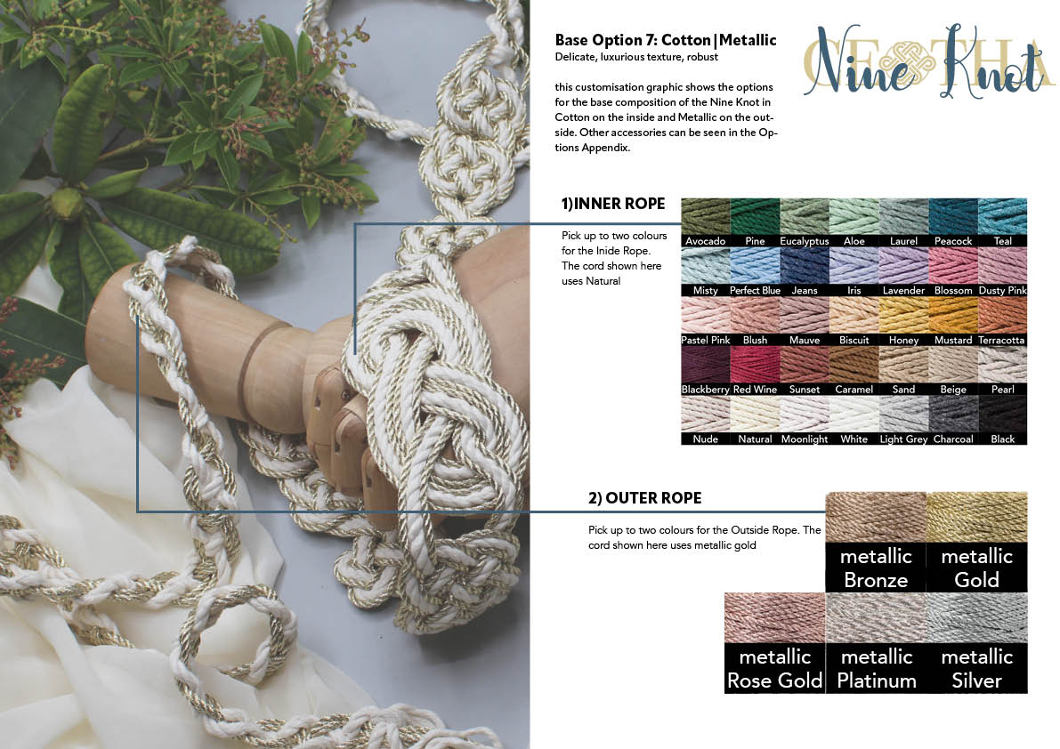 Nine Knot - Textured Gold