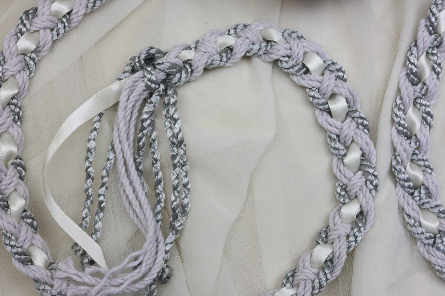 Ready-to-Ship Handfasting Cord – One of a Kind - Textured Nine Knot