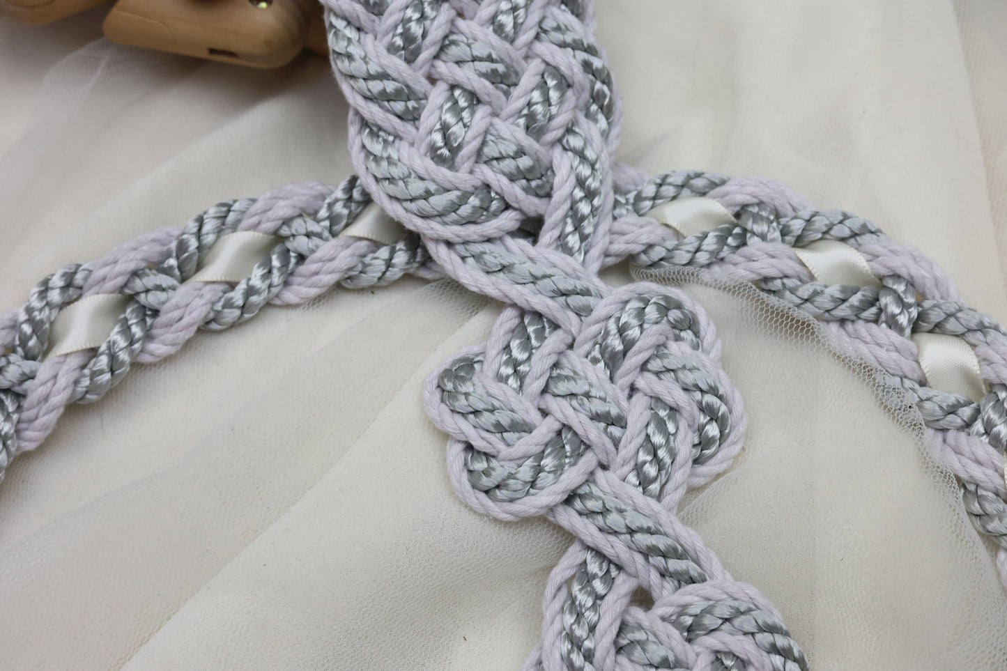 Ready-to-Ship Handfasting Cord – One of a Kind - Textured Nine Knot