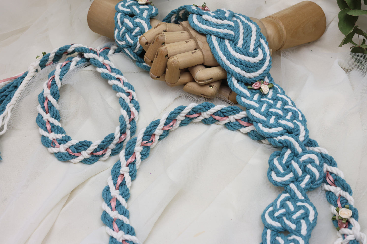 Ready-to-Ship Handfasting Cord – One of a Kind - All Cotton Nine Knot