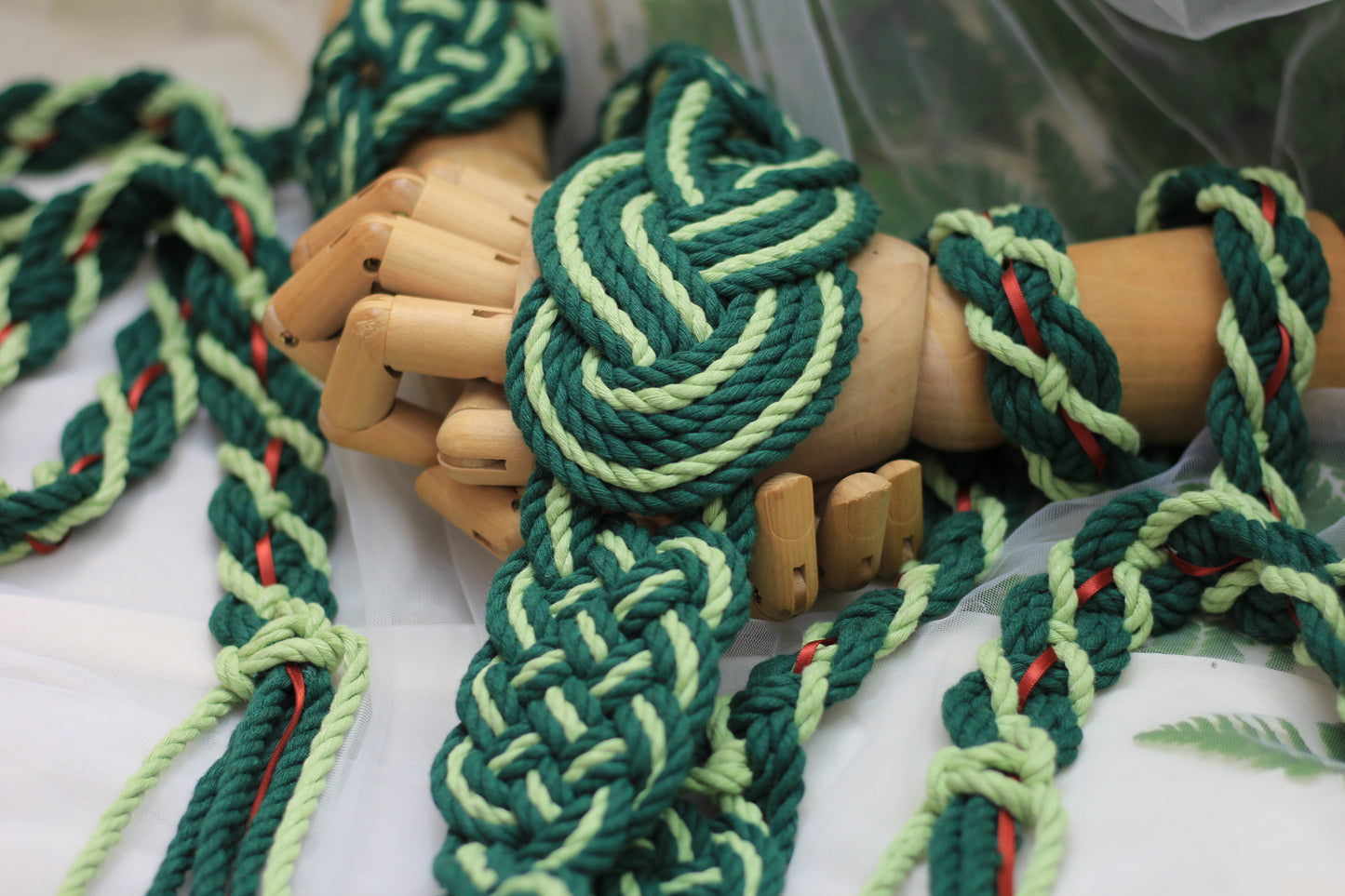 Ready-to-Ship Handfasting Cord – One of a Kind - Nine Knot No.2