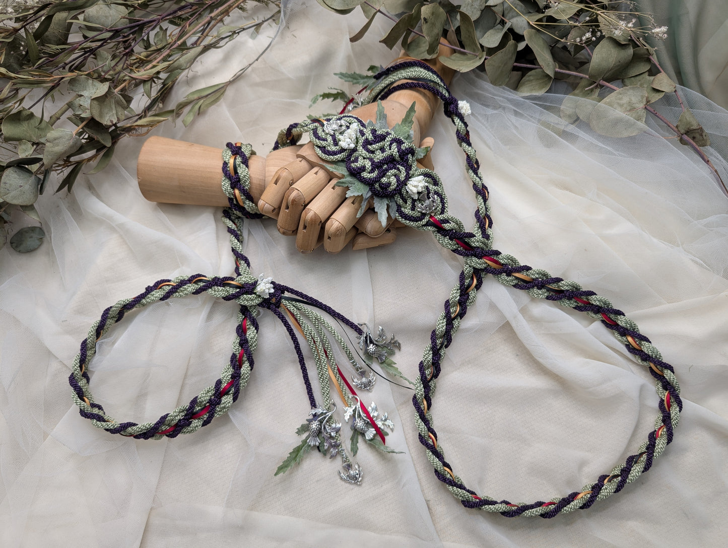 Ready-to-Ship Handfasting Cord – One of a Kind - Bloom