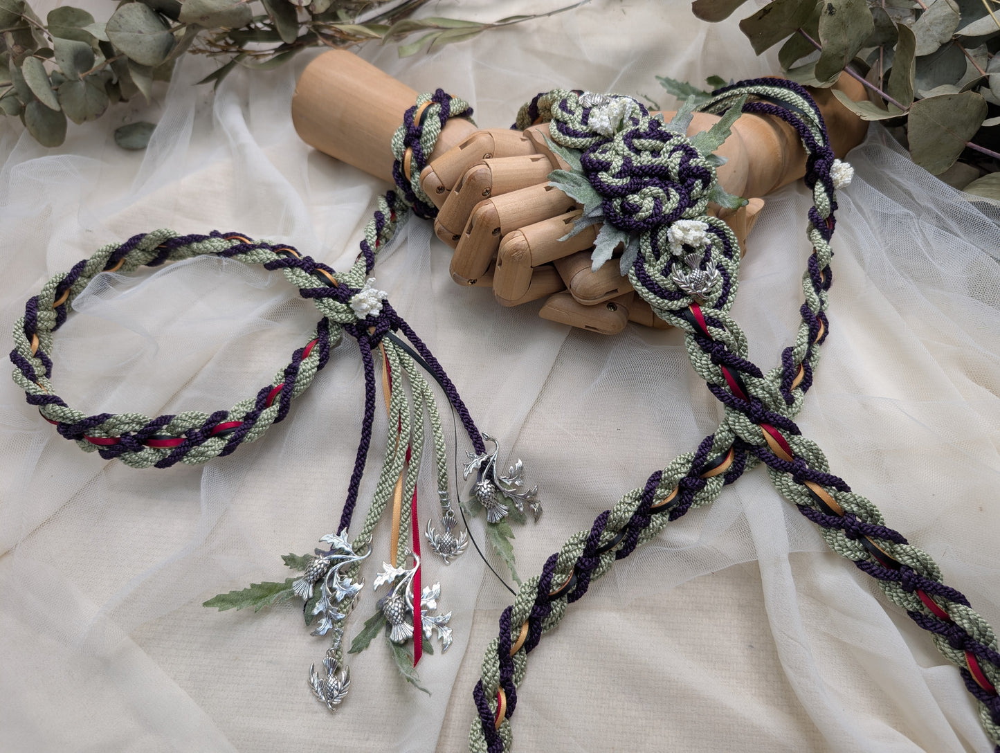 Ready-to-Ship Handfasting Cord – One of a Kind - Bloom