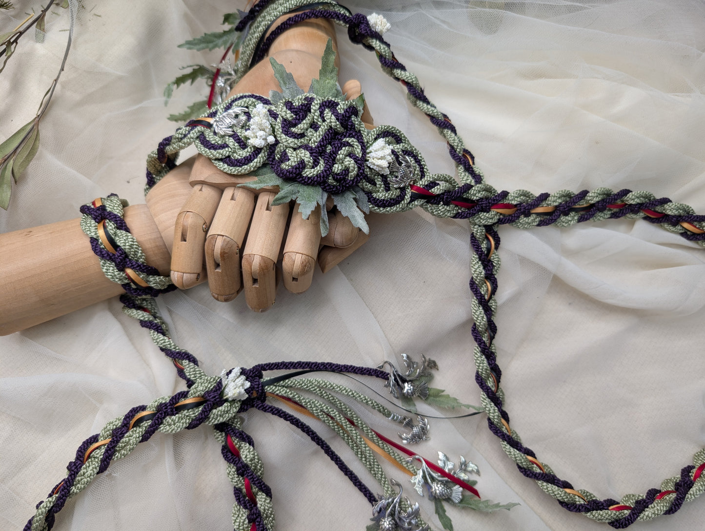 Ready-to-Ship Handfasting Cord – One of a Kind - Bloom