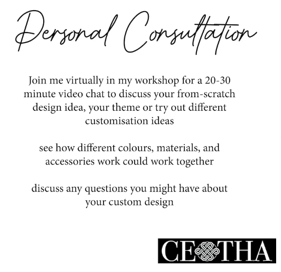Handfasting Cord: Custom Design Video Consultation with Ceotha
