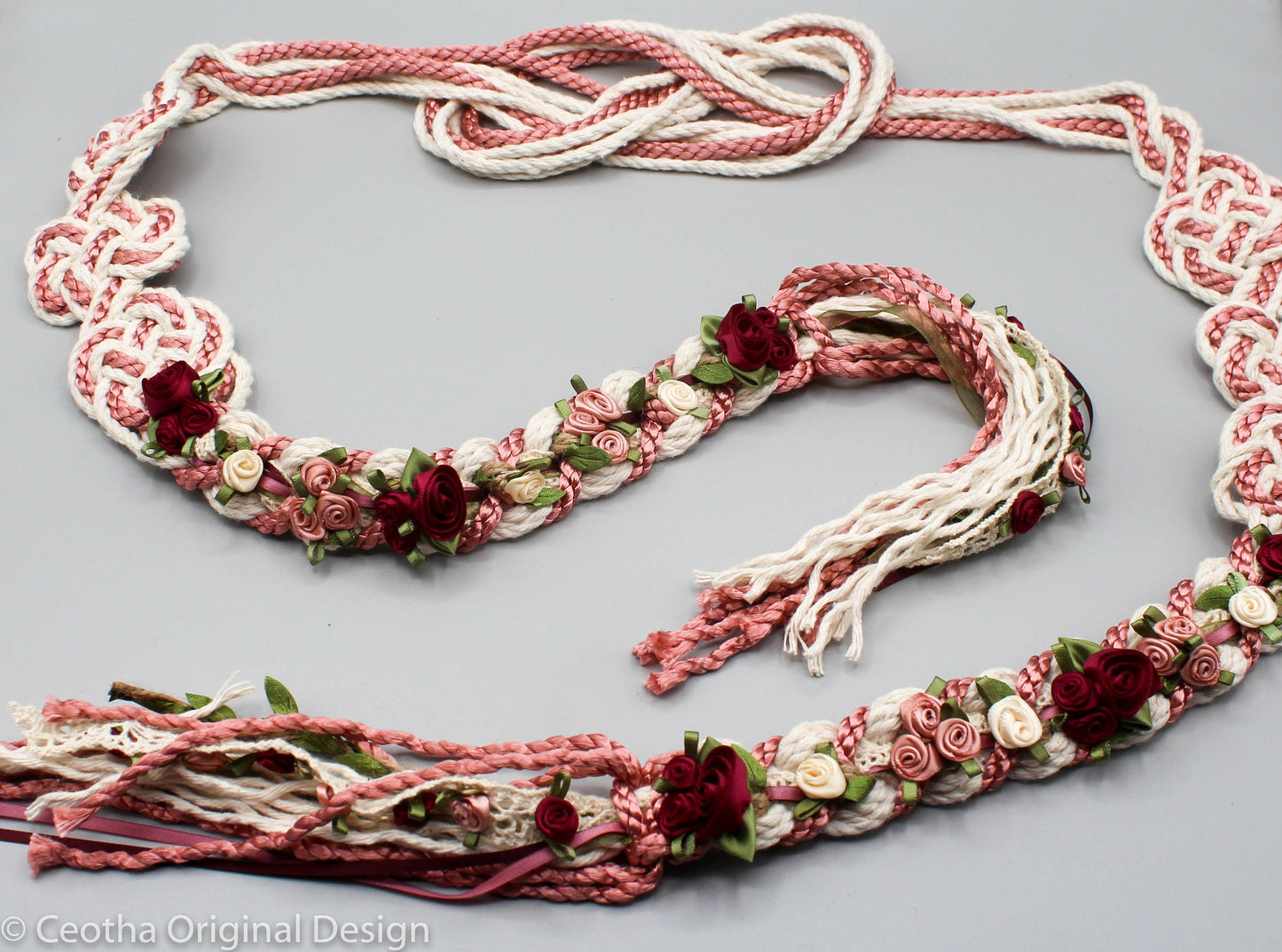 Wild Rose Infinity Tie - Blush