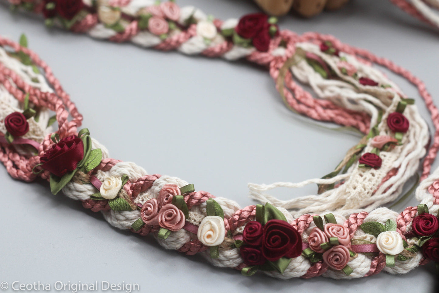 Wild Rose Infinity Tie - Blush