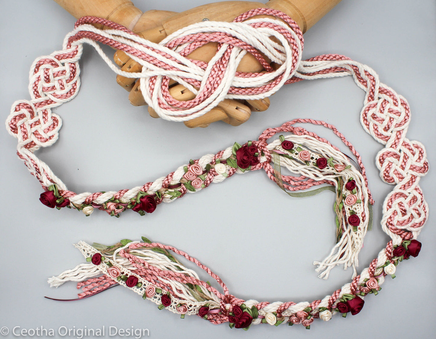 Wild Rose Infinity Tie - Blush