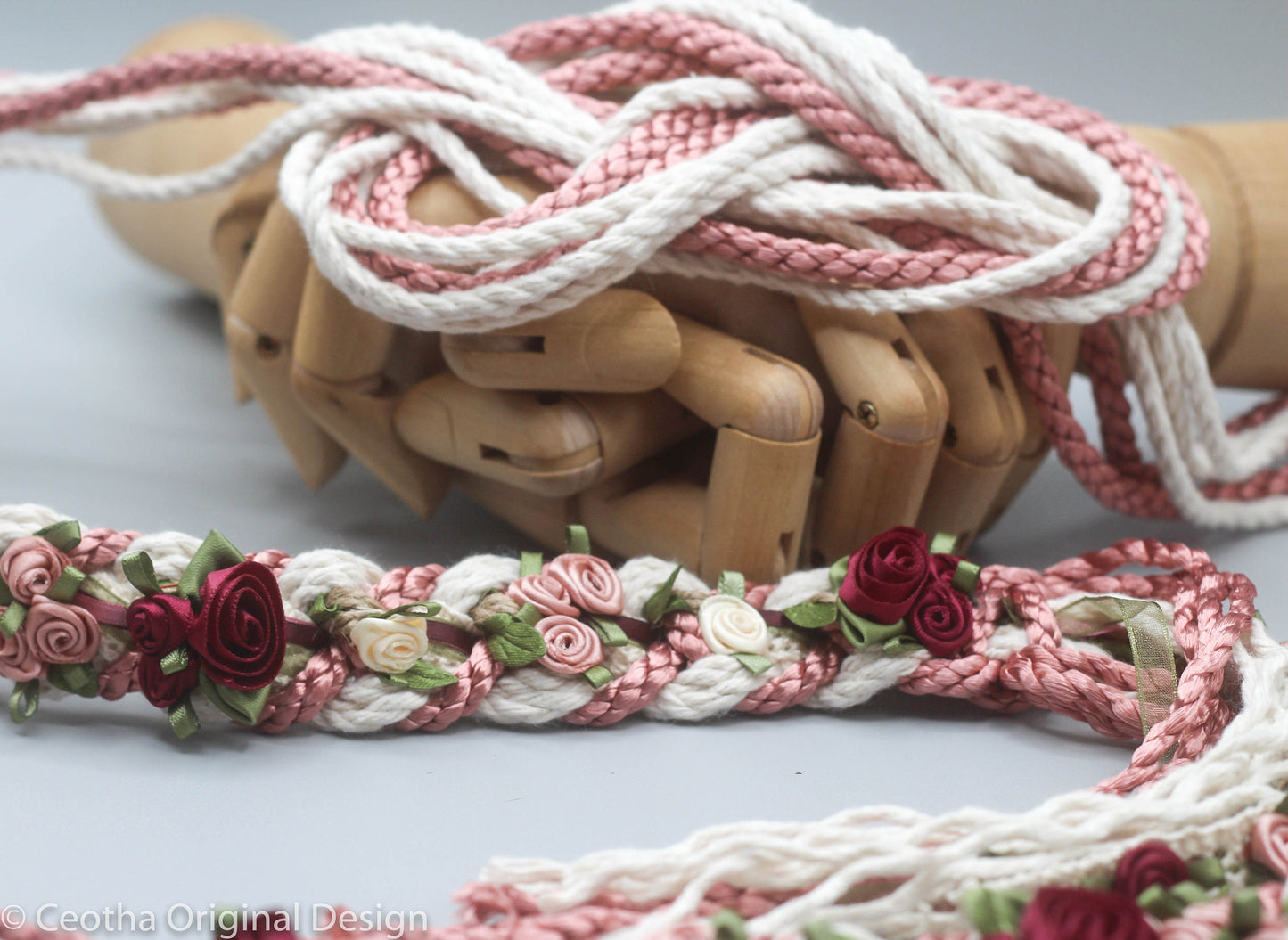 Wild Rose Infinity Tie - Blush