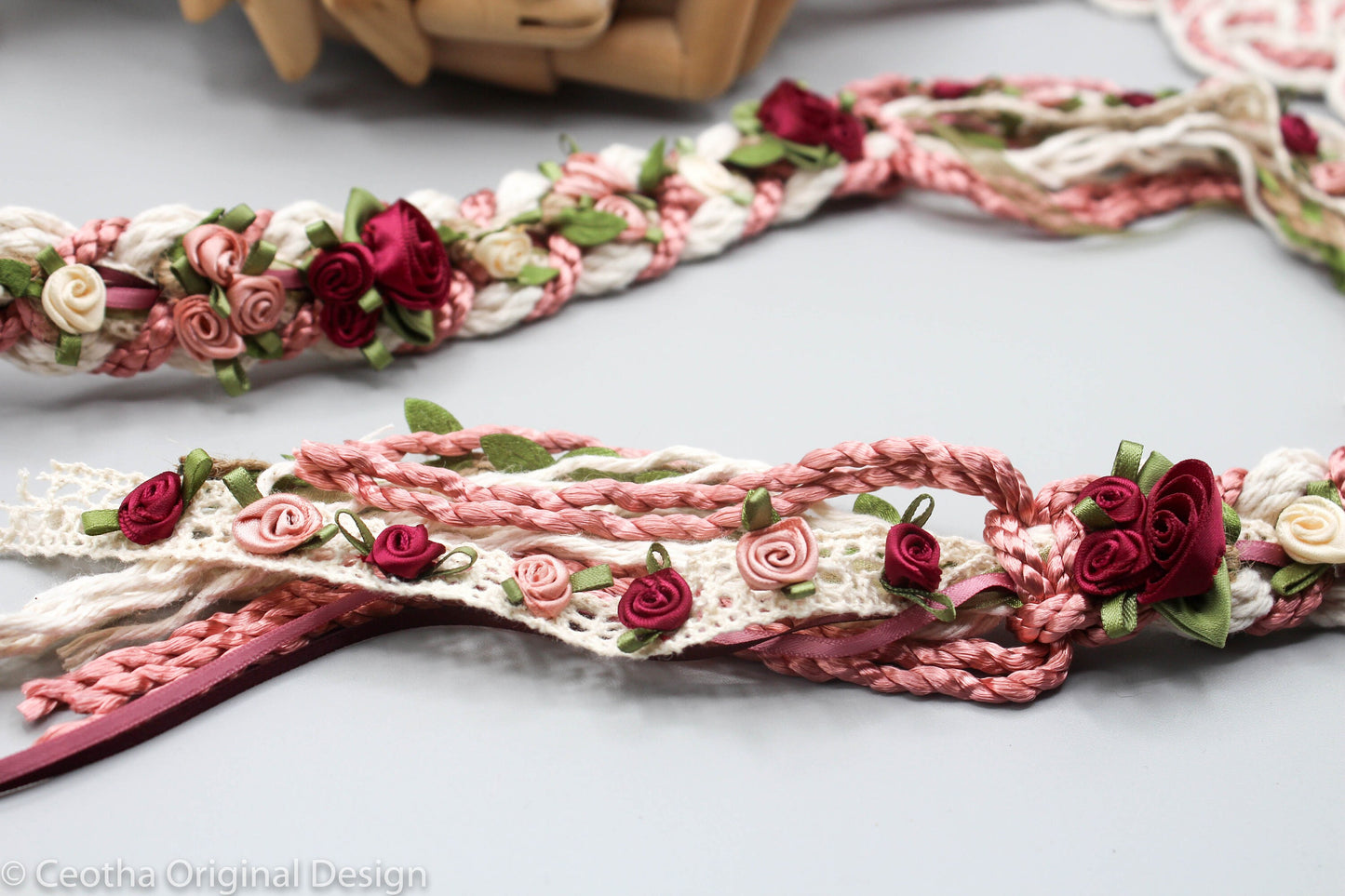 Wild Rose Infinity Tie - Blush