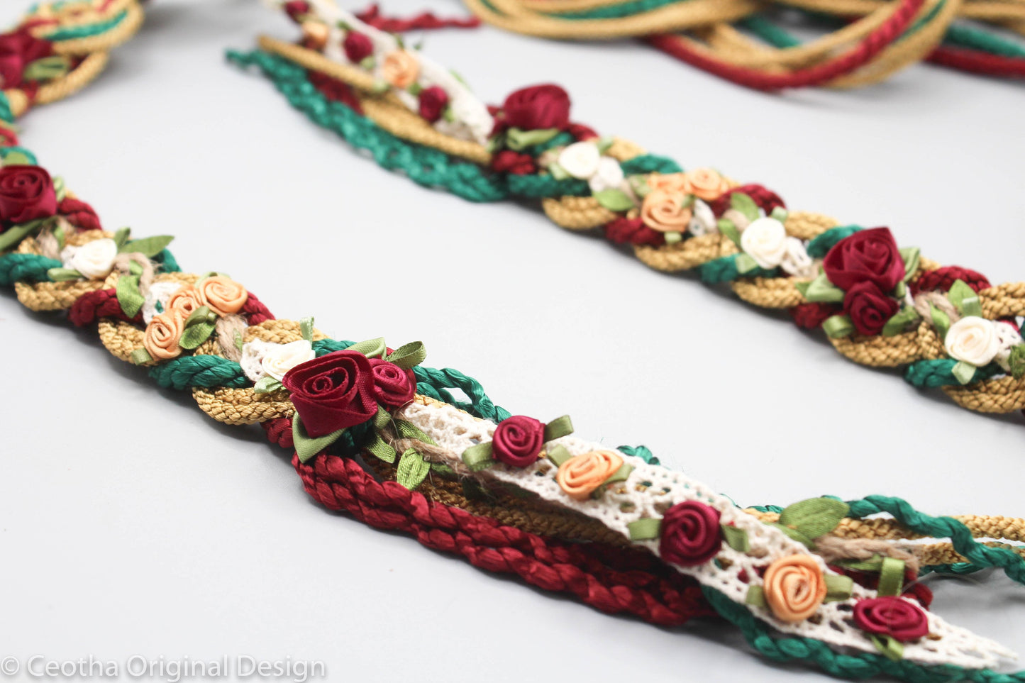 Wild Rose Infinity Tie - Bright Regal