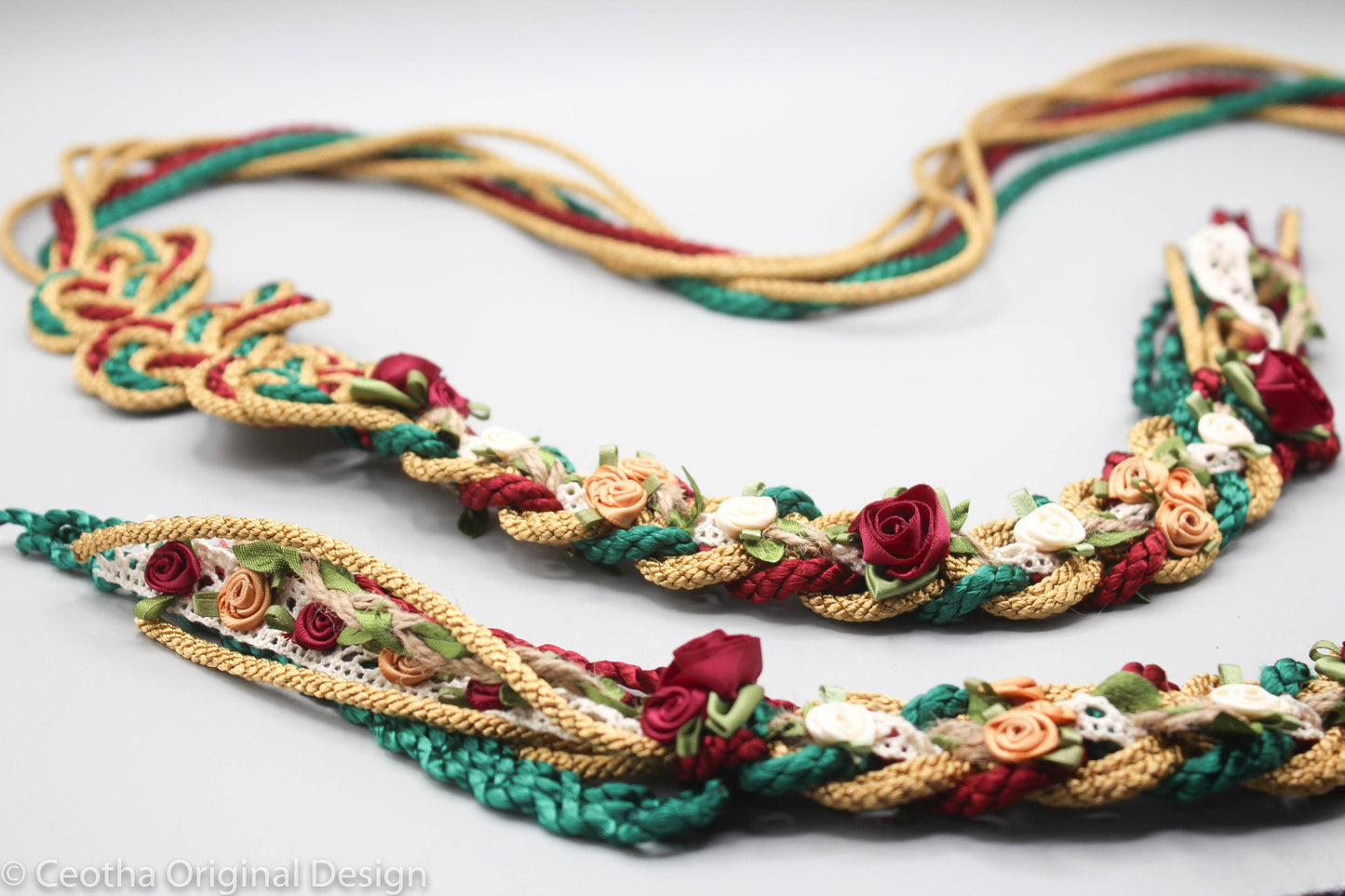Wild Rose Infinity Tie - Bright Regal