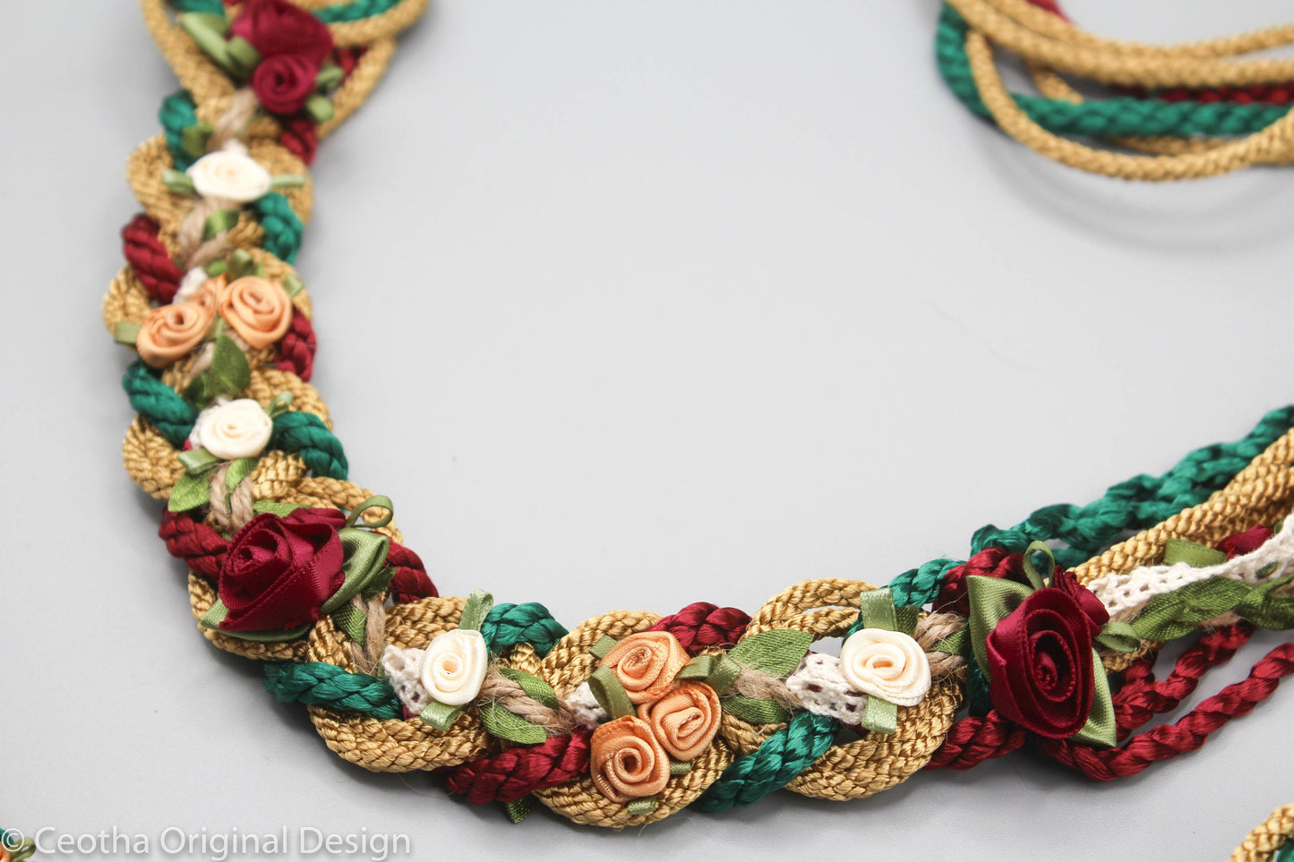 Wild Rose Infinity Tie - Bright Regal