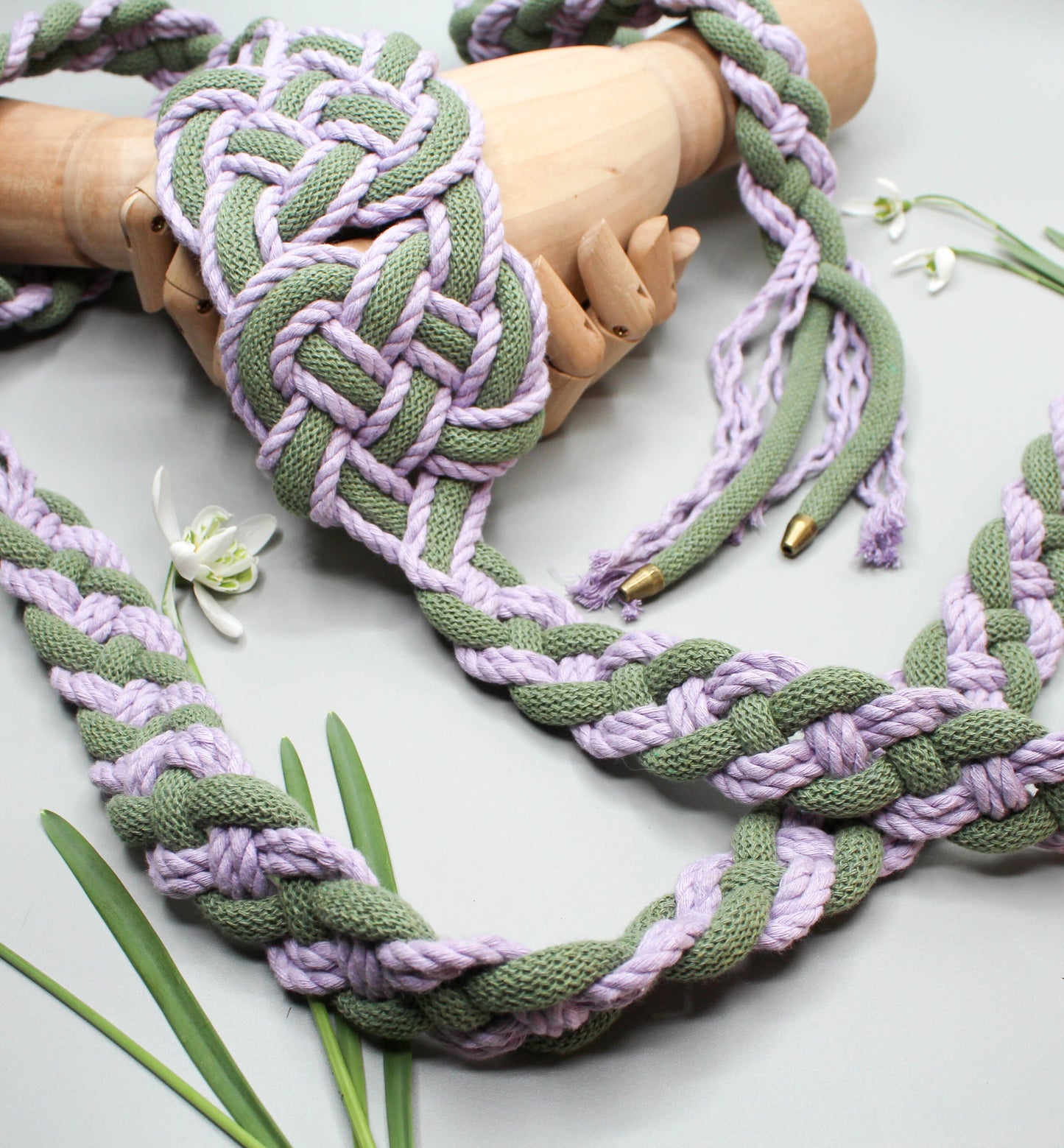 Hearts Entwined - Sage and Lilac
