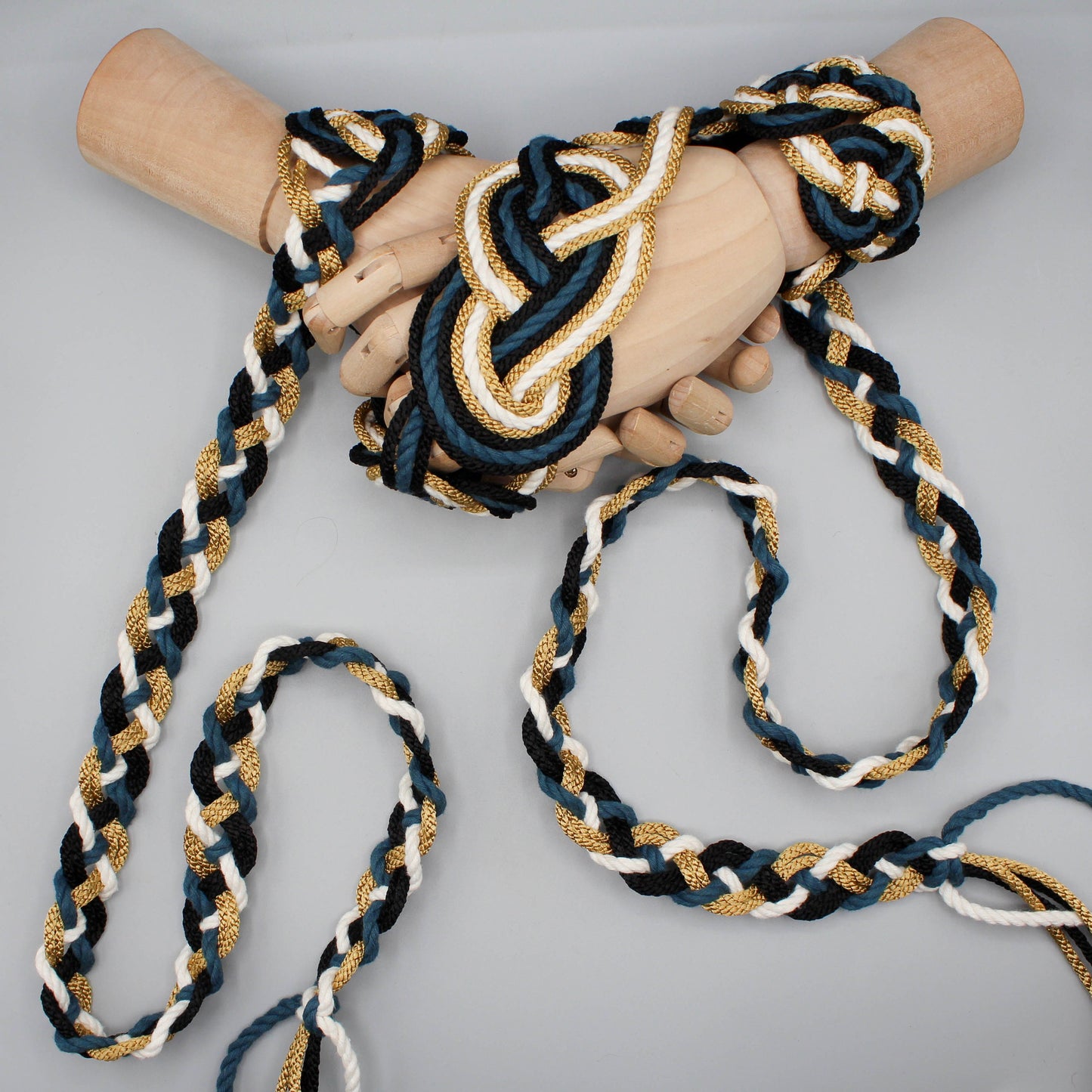 Nine Knot - Teal and Gold