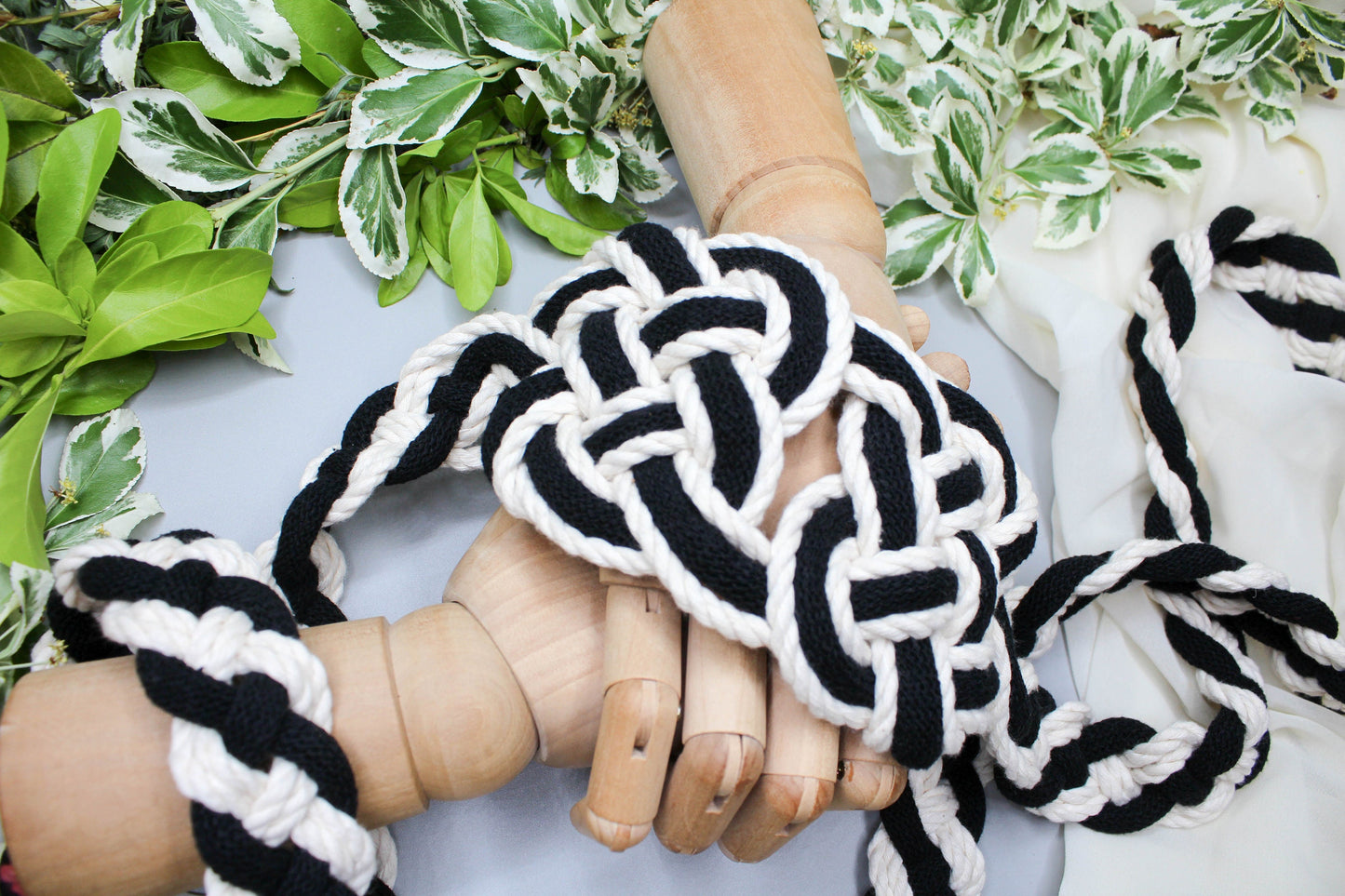 Hearts Entwined - Black and White