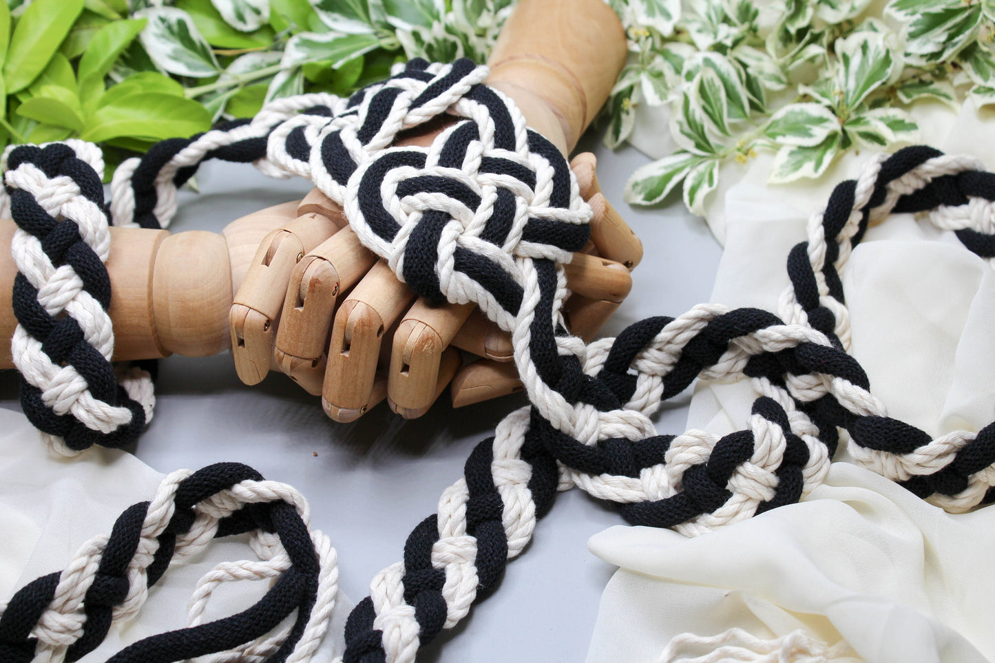 Hearts Entwined - Black and White