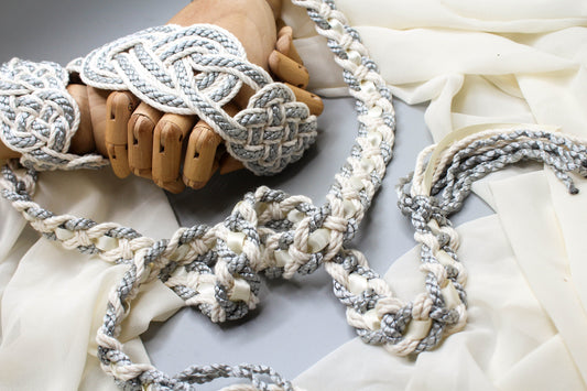 Nine Knot - Silver Cotton