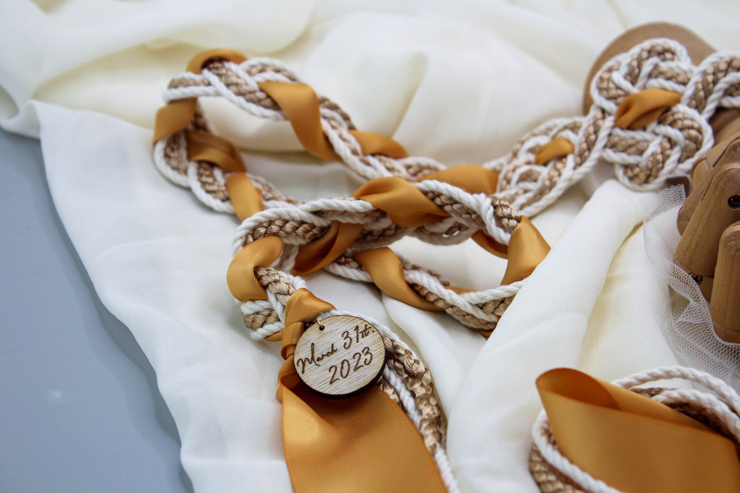 Magdalene Infinity Tie - Old Gold