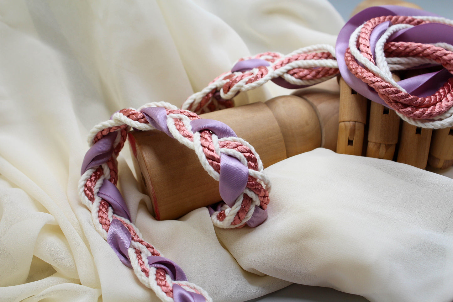 Magdalene Infinity Tie - Rose and Mauve