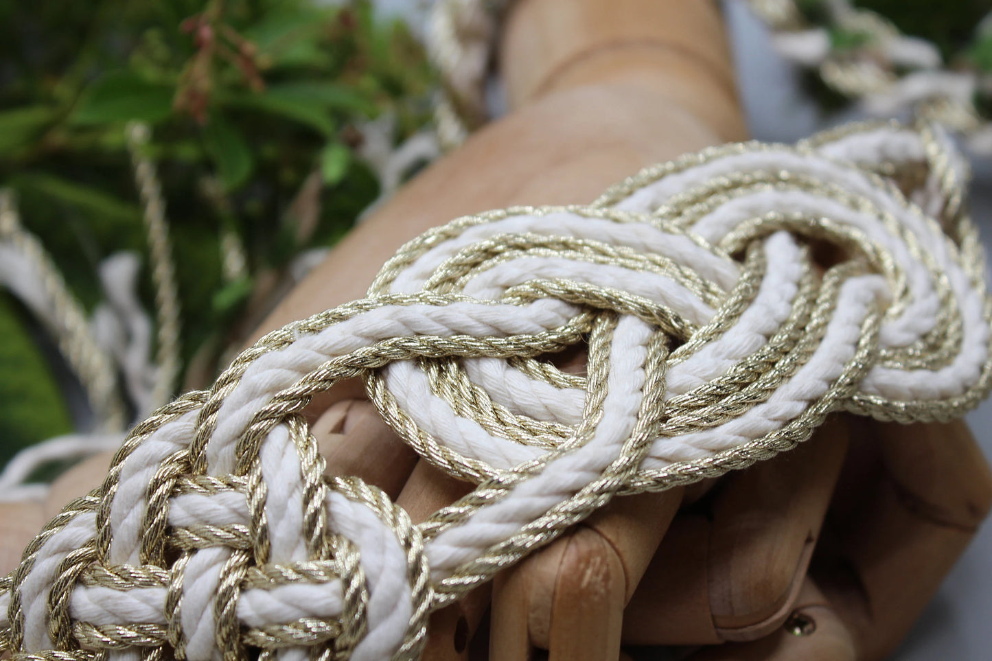 9k Metallic Bespoke Celtic Love Knot Handfasting Cord
