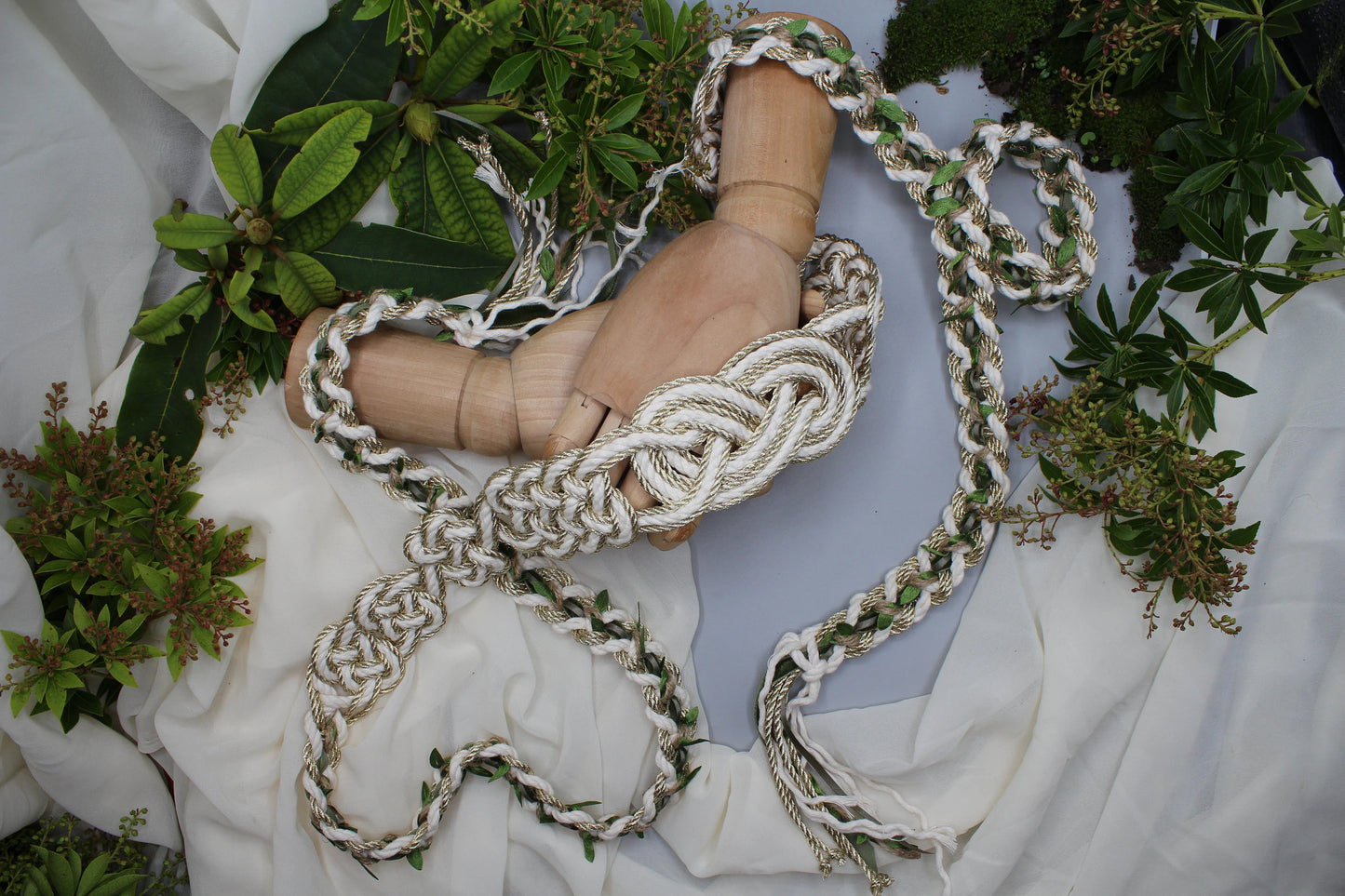 9k Metallic Bespoke Celtic Love Knot Handfasting Cord