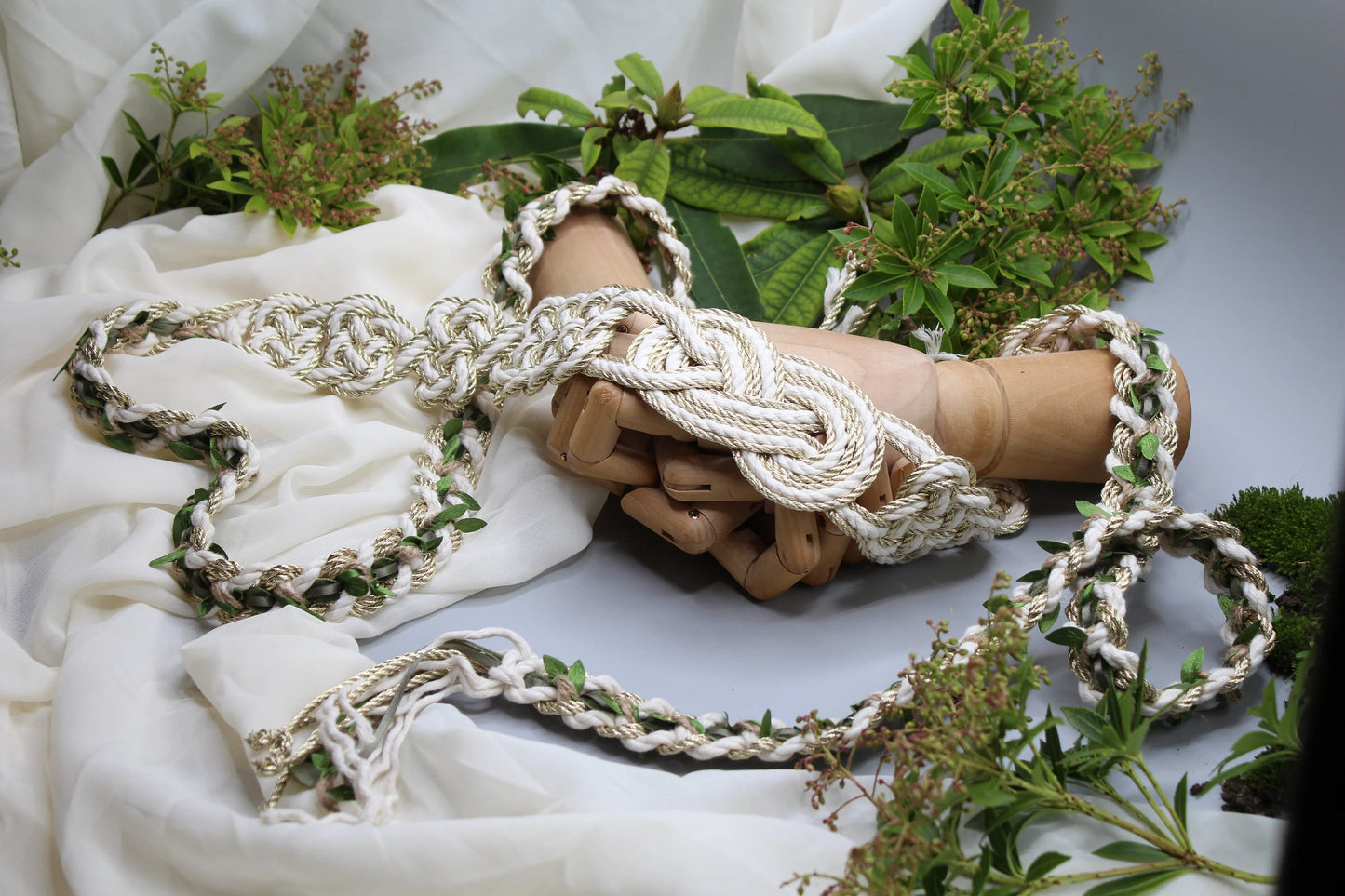 9k Metallic Bespoke Celtic Love Knot Handfasting Cord