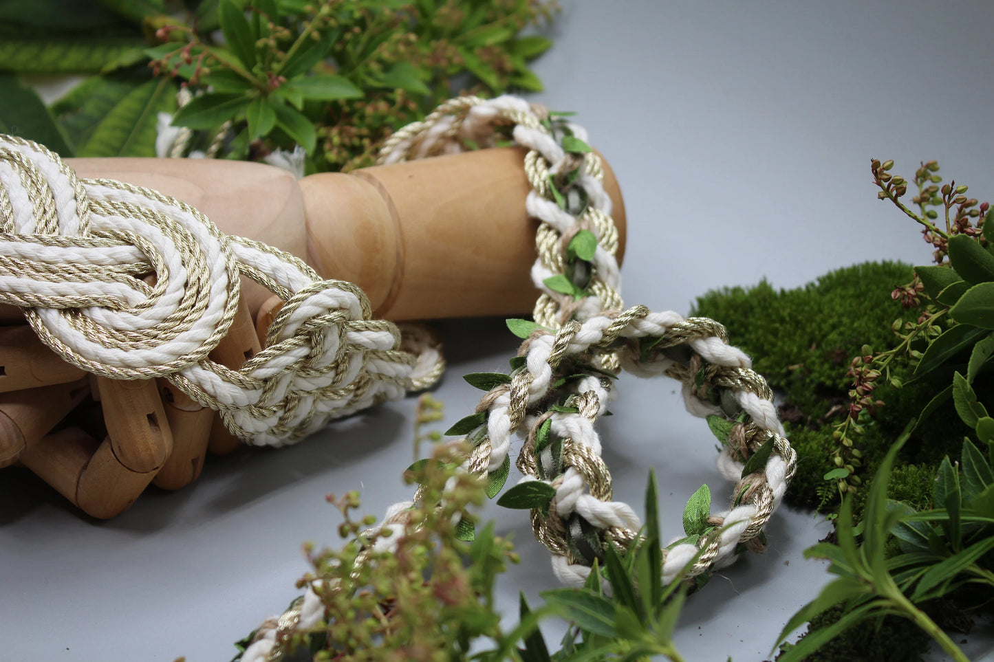 9k Metallic Bespoke Celtic Love Knot Handfasting Cord