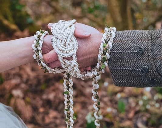 9k Metallic Bespoke Celtic Love Knot Handfasting Cord