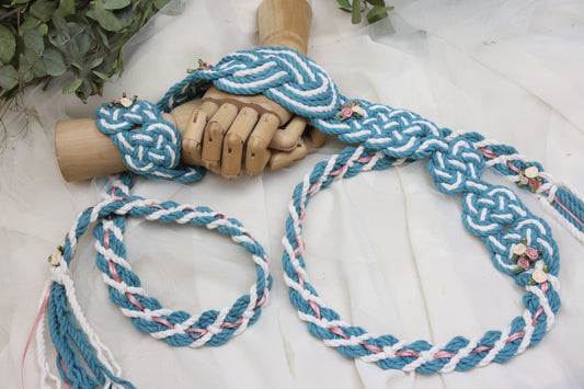 Ready-to-Ship Handfasting Cord – One of a Kind - All Cotton Nine Knot