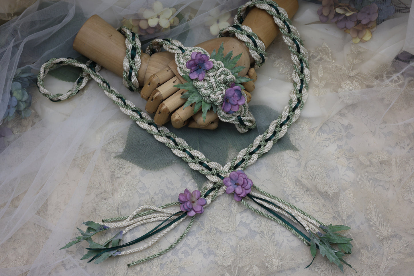 Ready-to-Ship Handfasting Cord – One of a Kind -  Bloom No.1