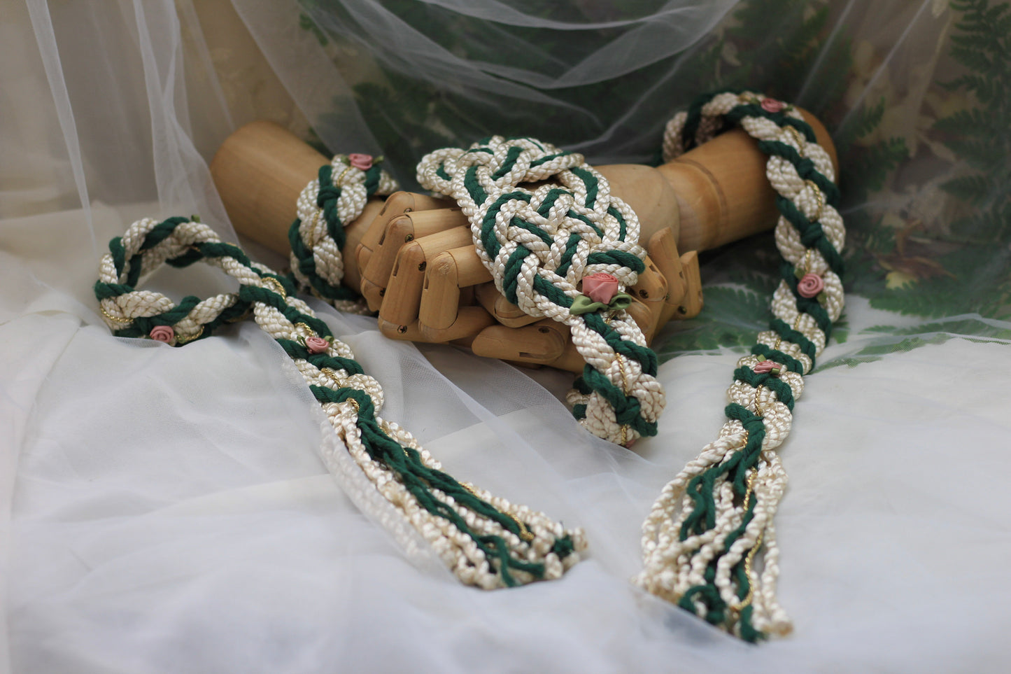 Ready-to-Ship Handfasting Cord – One of a Kind -  Hearts Entwined No.2