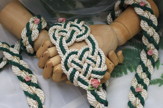 Ready-to-Ship Handfasting Cord – One of a Kind -  Hearts Entwined No.2