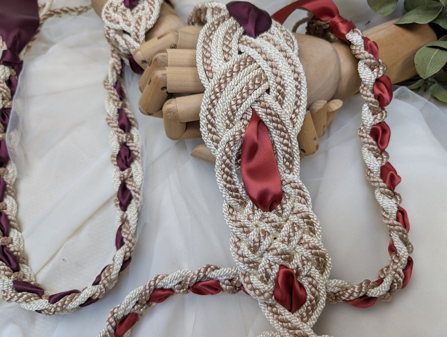 Ready-to-Ship Handfasting Cord – One of a Kind - Nine Knot Two Way Prestige