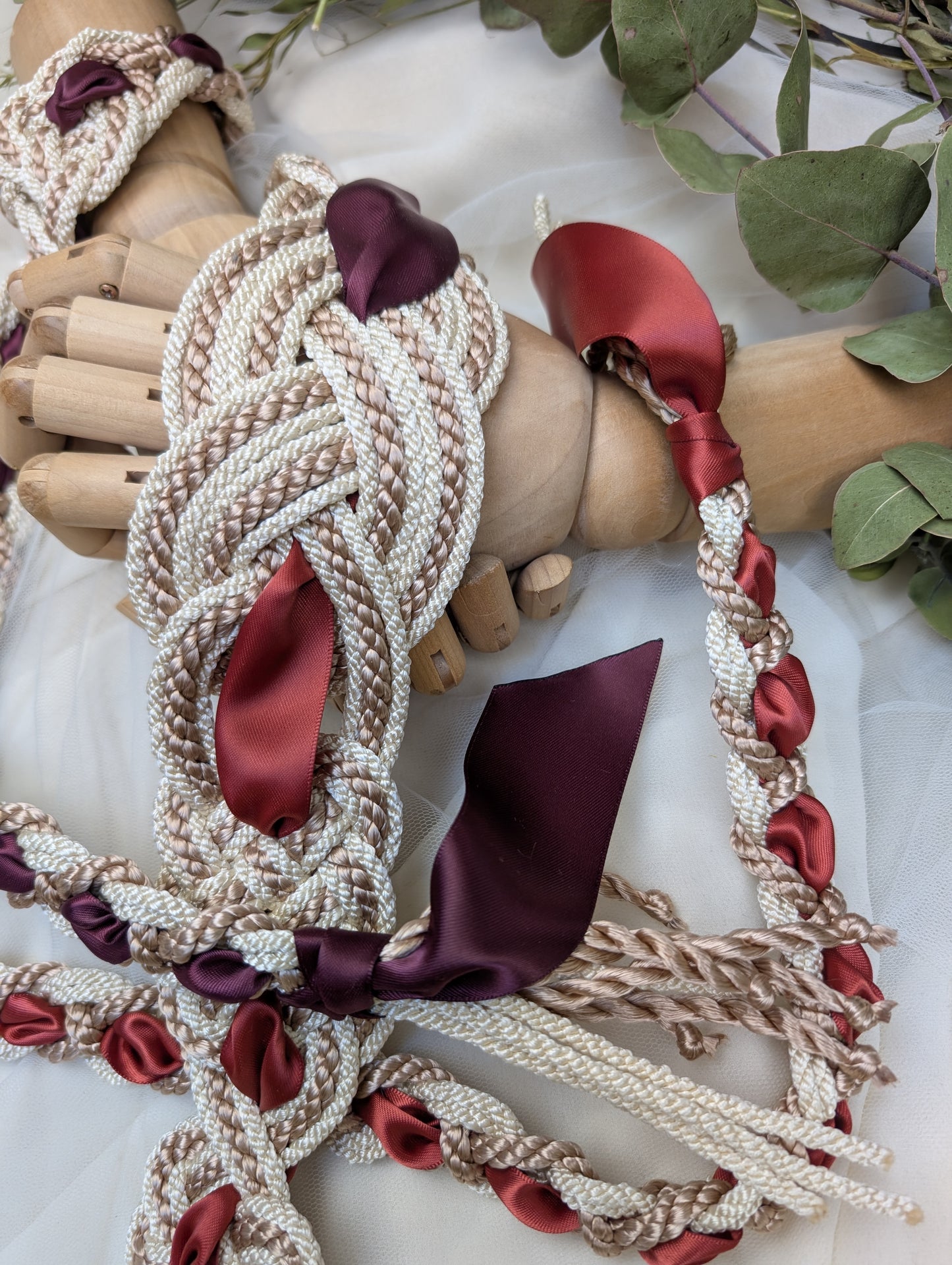 Ready-to-Ship Handfasting Cord – One of a Kind - Nine Knot Two Way Prestige