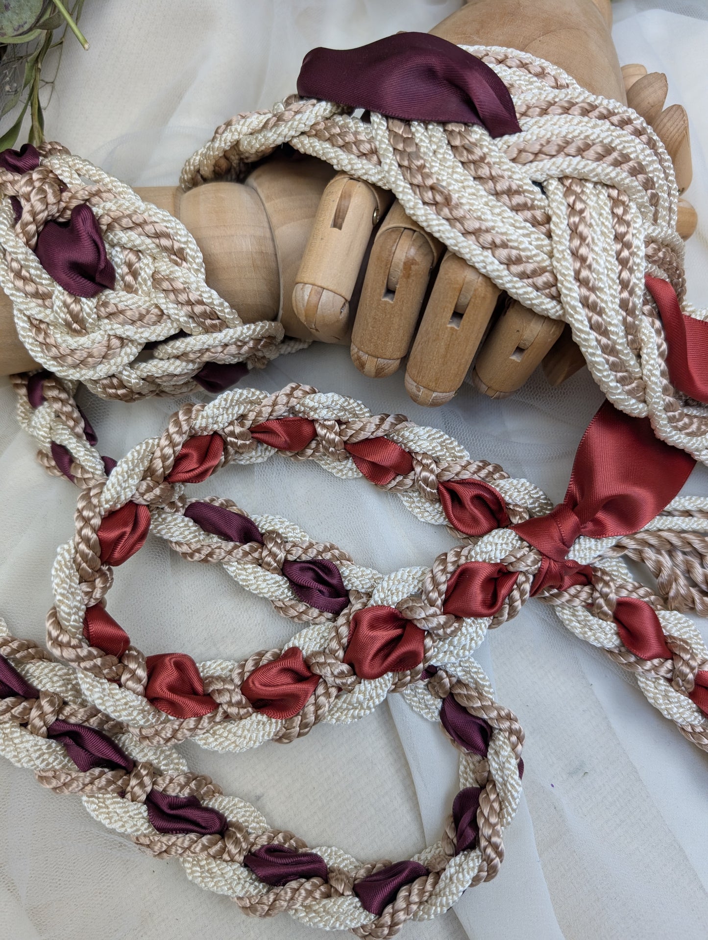 Ready-to-Ship Handfasting Cord – One of a Kind - Nine Knot Two Way Prestige