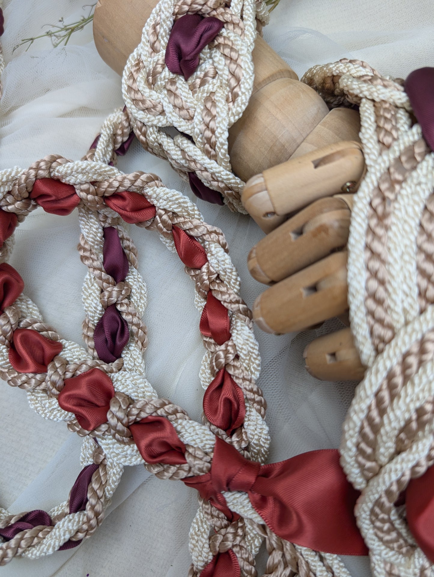 Ready-to-Ship Handfasting Cord – One of a Kind - Nine Knot Two Way Prestige