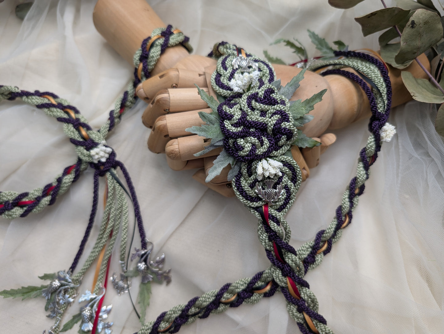 Ready-to-Ship Handfasting Cord – One of a Kind - Bloom
