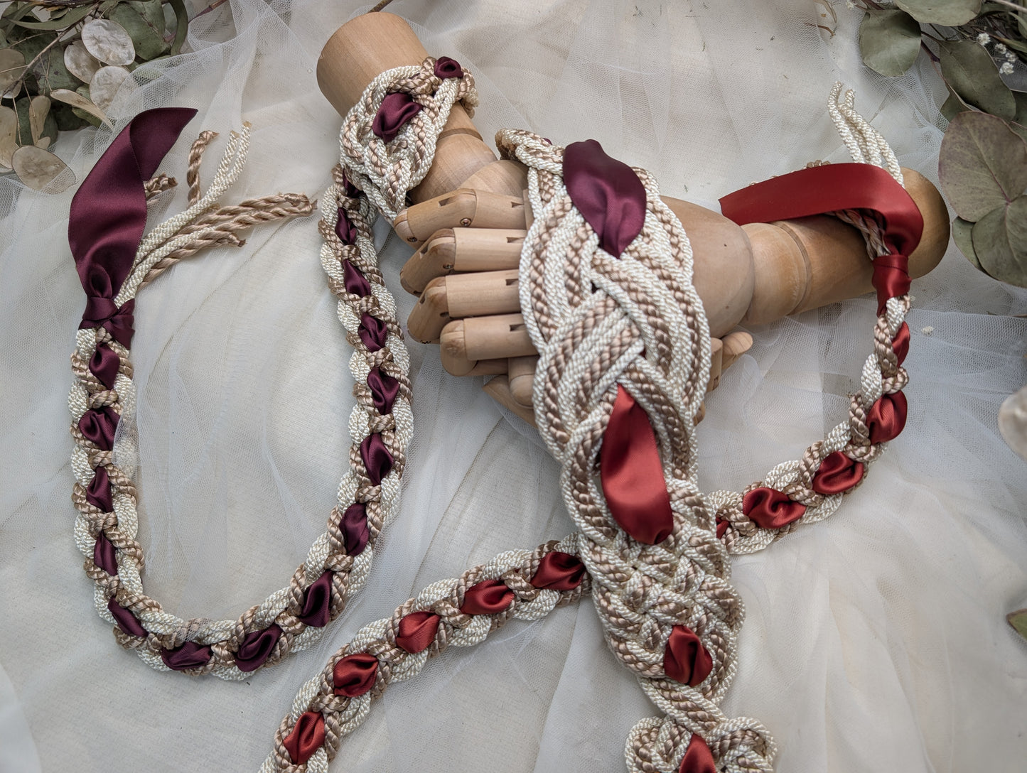 Ready-to-Ship Handfasting Cord – One of a Kind - Nine Knot Two Way Prestige