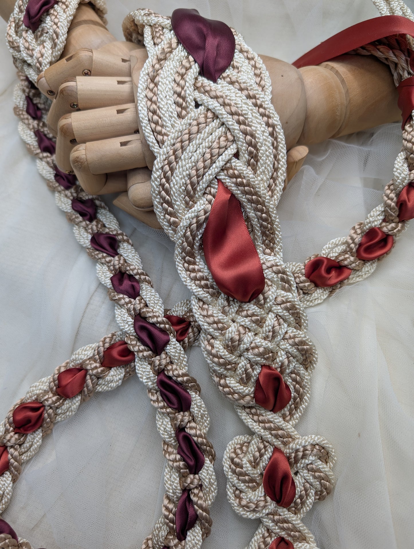 Ready-to-Ship Handfasting Cord – One of a Kind - Nine Knot Two Way Prestige