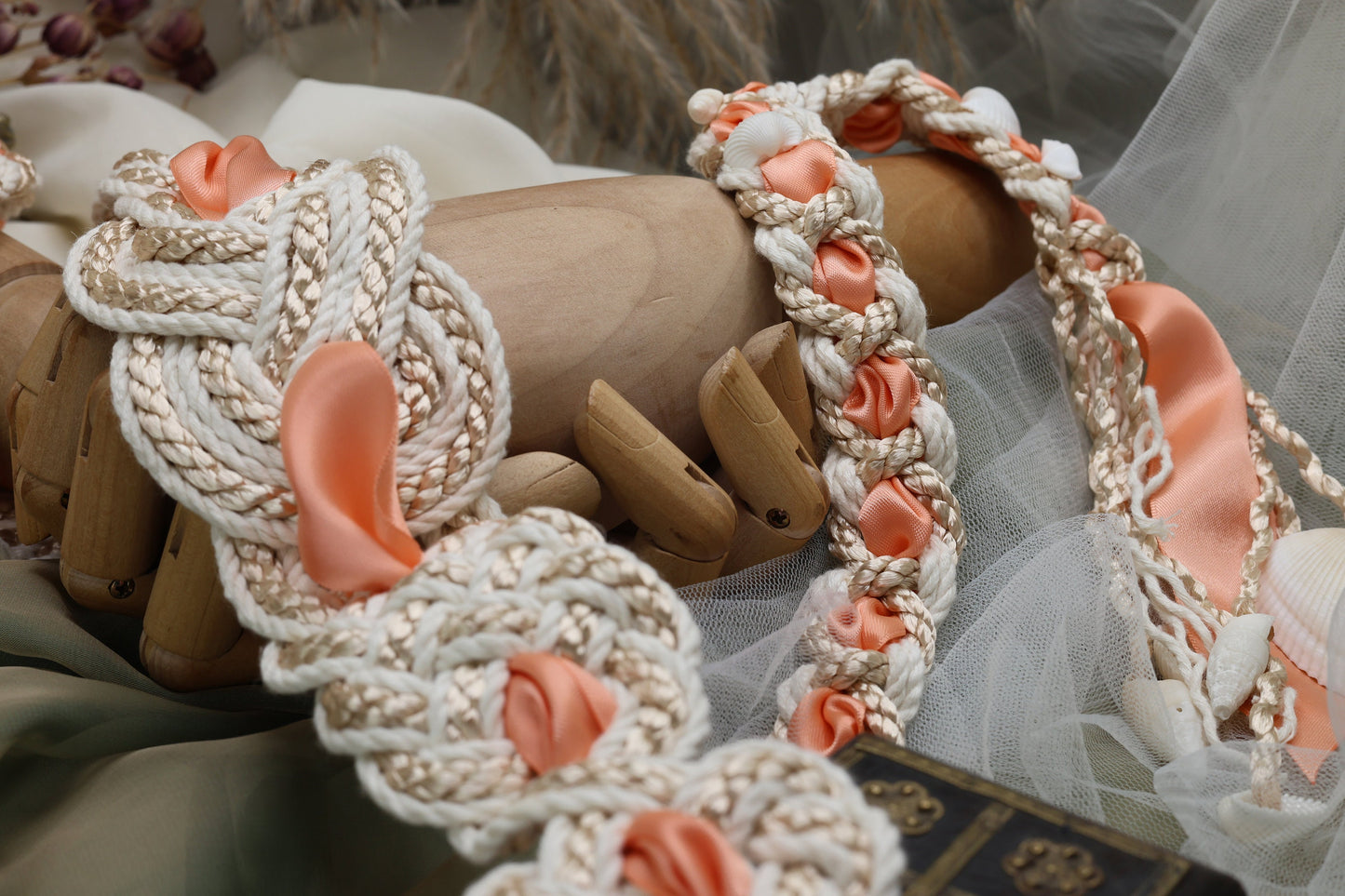 Nine Knot Ribbon and Seashells