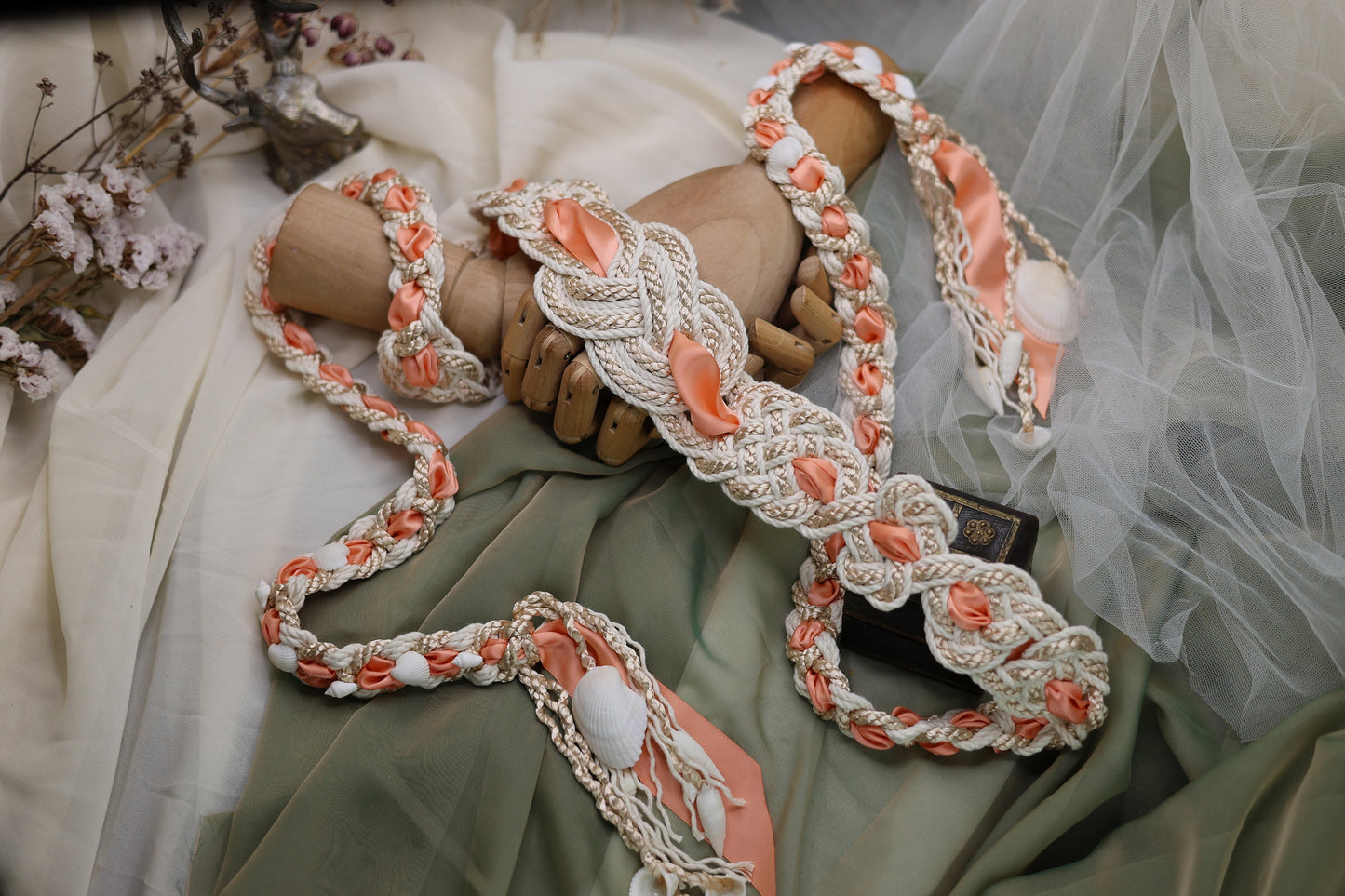 Nine Knot Ribbon and Seashells