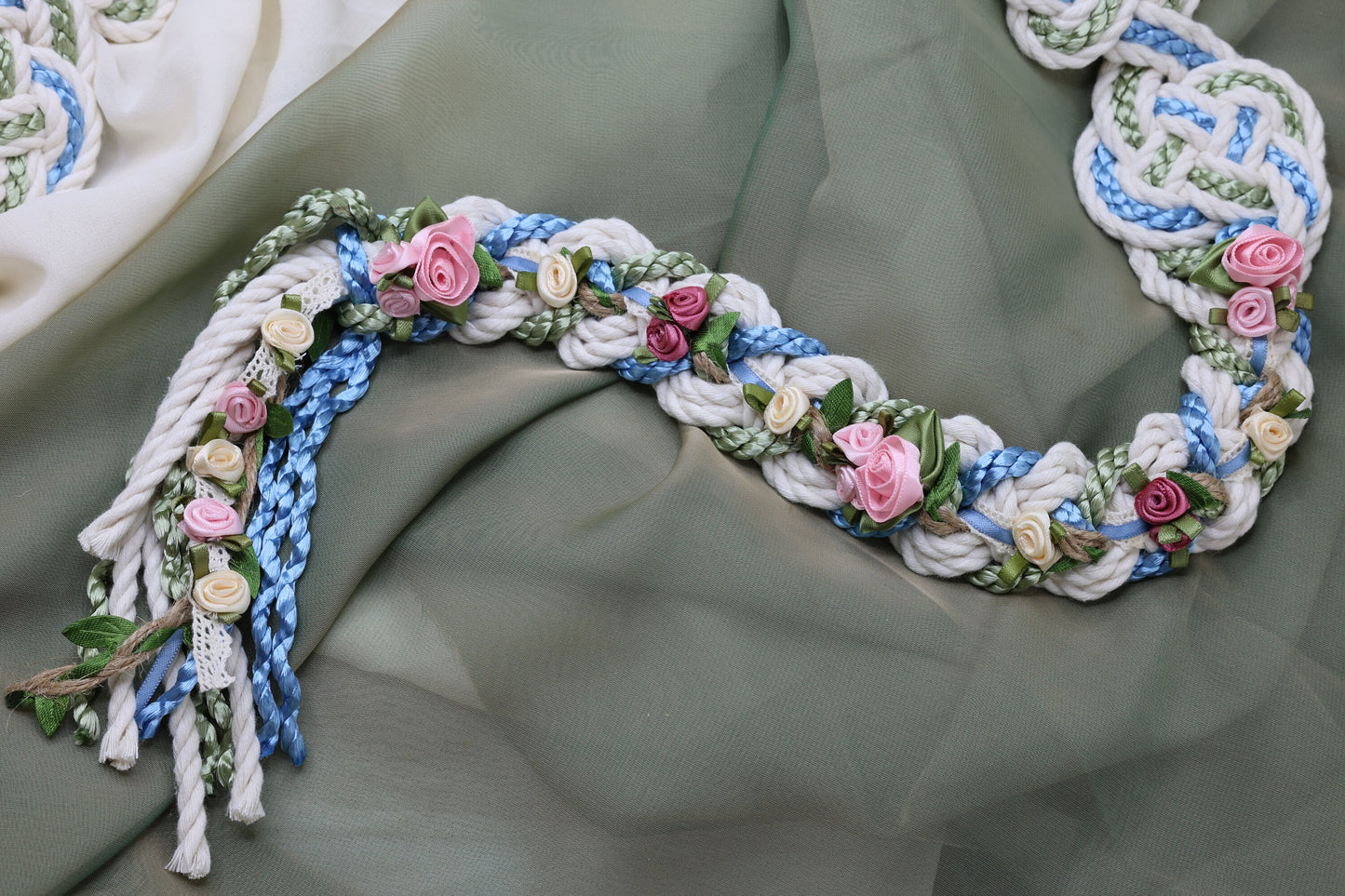 Wild Rose Infinity Tie - Spring